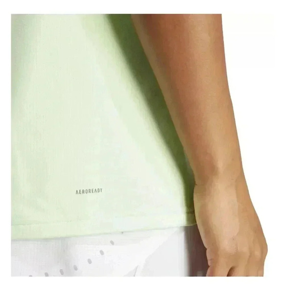 NWT Adidas Women's Athletic Training Tank Top Racer back Neon Green Size - Picture 5 of 5